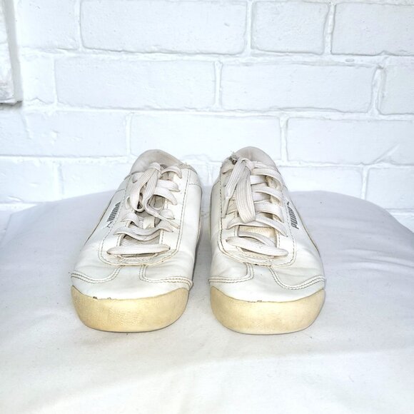 PUMA Shoes Roma Basic Junior Trainers White/Light Grey Size 4.5 - Picture 3 of 9